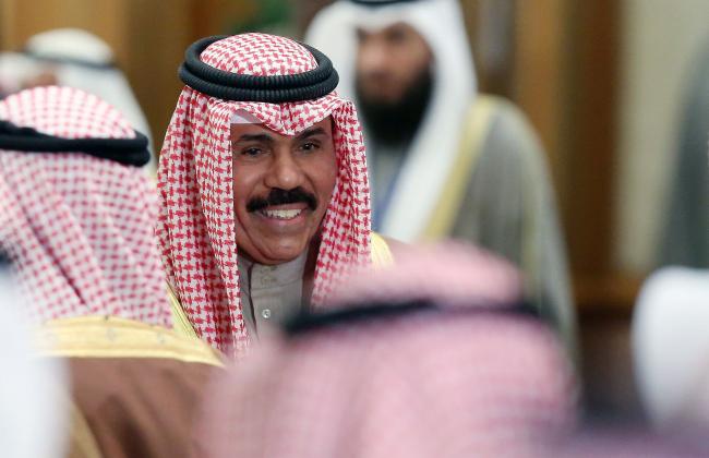 © Bloomberg. Kuwaiti crown prince Sheikh Nawaf al-Ahmad al-Jaber al-Sabah arrives to attend the 20th conference of the Arab inter-parliamentary union (AIPU)  Photographer: Yasser Al-Zayyat/AFP/Getty Images