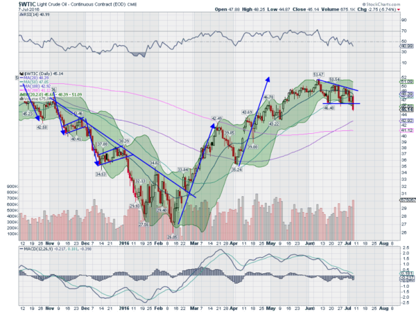 Light Crude Oil Daily Chart