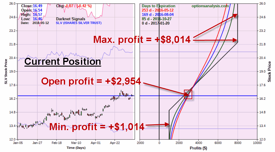 Risk Curves and status for current SLV Open Position