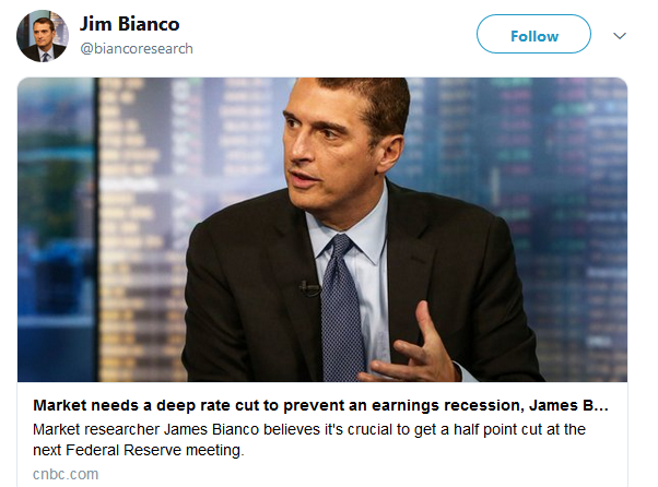 Jim Bianco Tweet
