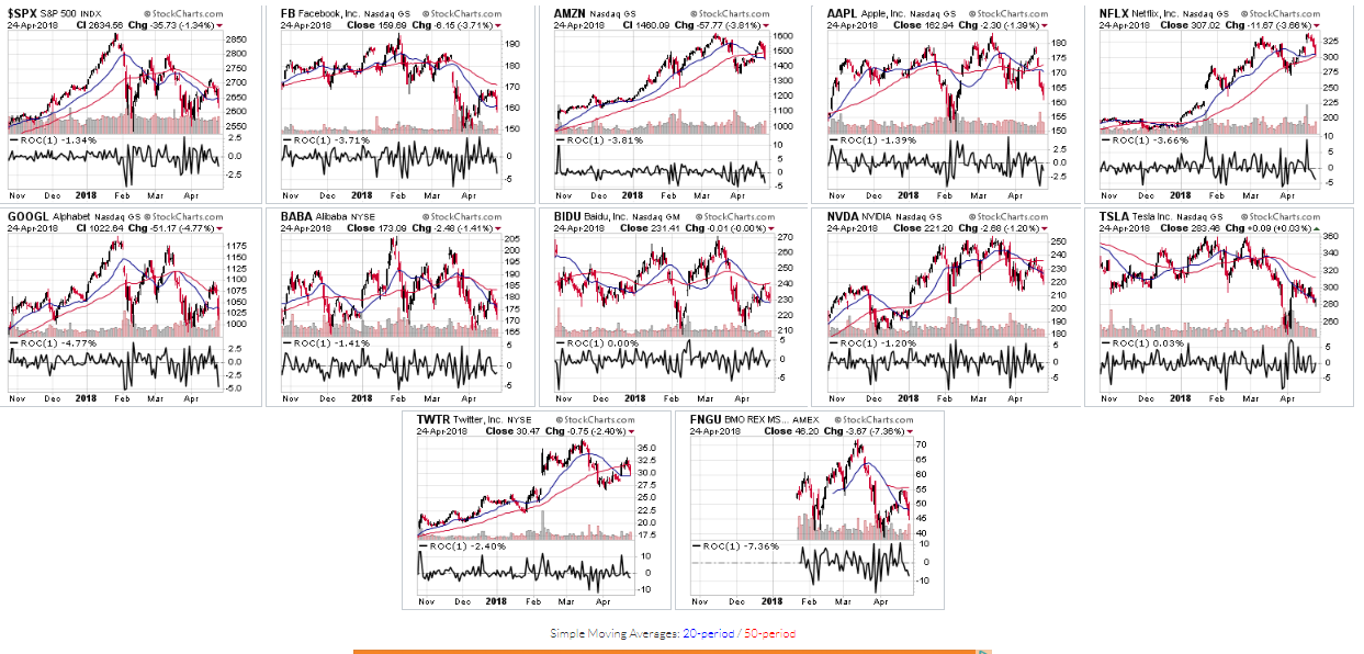 FAANGs + 5 Tech Stocks