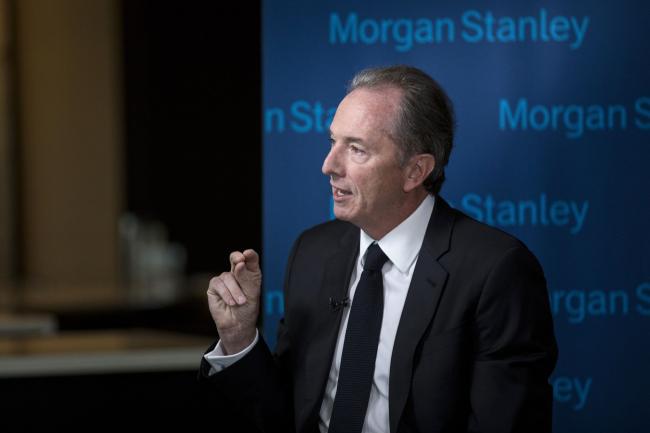 © Bloomberg. James Gorman, chairman and chief executive officer of Morgan Stanley, speaks during a Bloomberg Television interview in Beijing, China, on Thursday, May 30, 2019.  Photographer: Giulia Marchi/Bloomberg