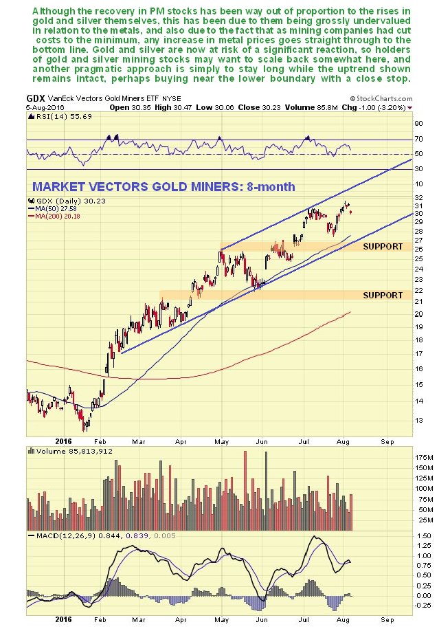 market Vectors Gold Miners 8 Month