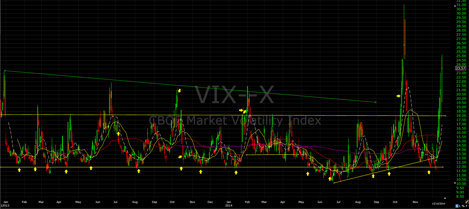 VIX  Chart  2013-2014