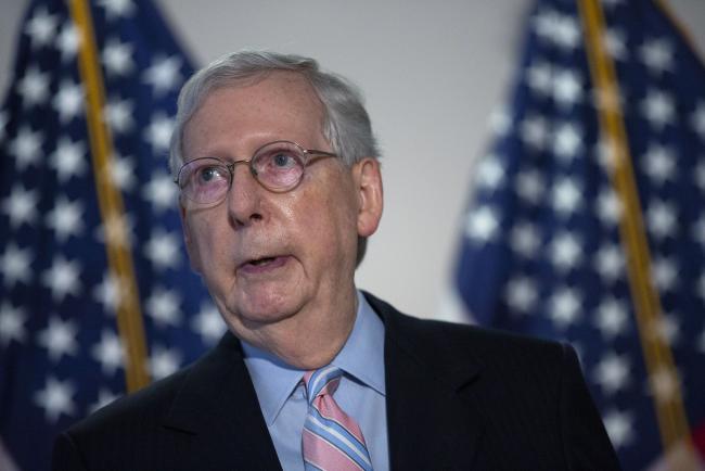 © Bloomberg. Mitch McConnell