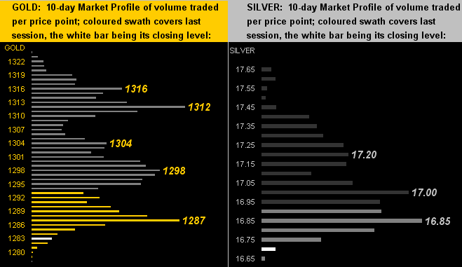 Gold and Silver 10 Day Market Profiles