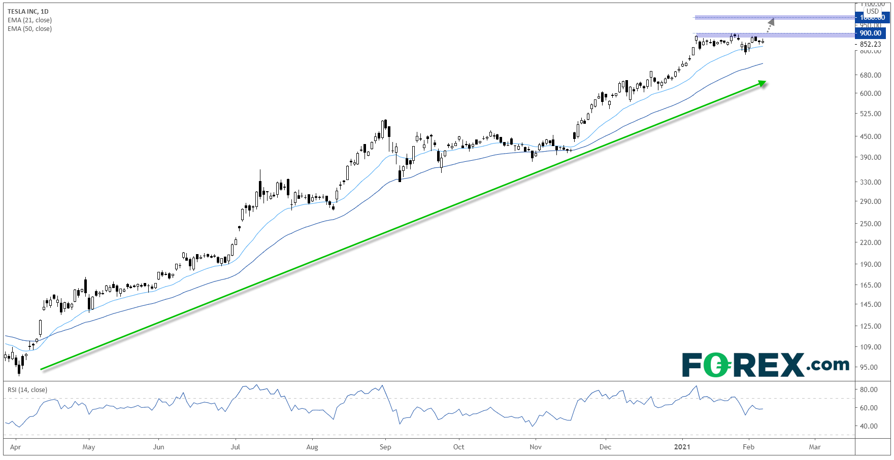 Tesla Inc Daily Chart