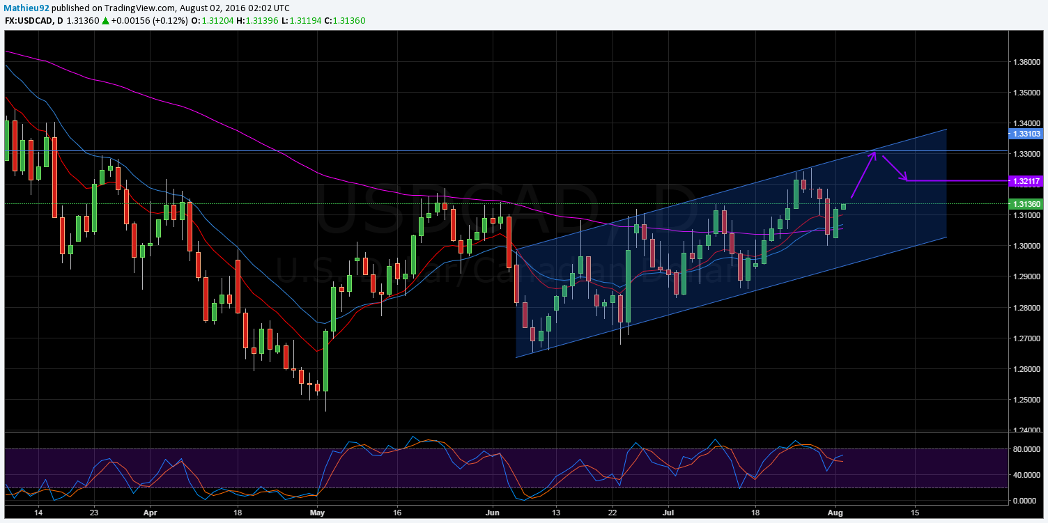 USD/CAD Daily