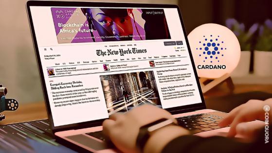 Cardano-Ethiopia Deal All Over New York Times Homepage