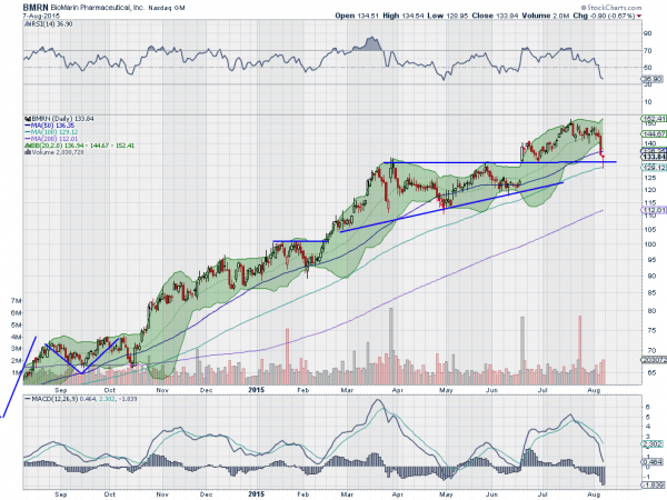 BMRN Daily Chart