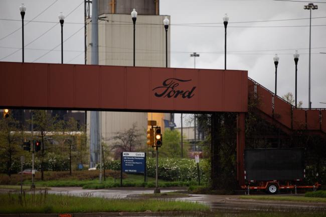 © Bloomberg. The Ford Motor Rouge assembly plant stands in Dearborn, Michigan on May 18. Photographer: Emily Elconin/Bloomberg