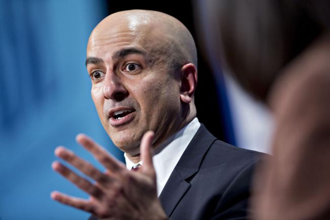 © Bloomberg. Neel Kashkari, president and chief executive officer of the Federal Reserve Bank of Minneapolis, speaks during a discussion at the National Association for Business Economics economic policy conference in Washington, D.C., U.S., on Monday, March 6, 2017. Kashkari spoke about the impact of banking regulation, and his 