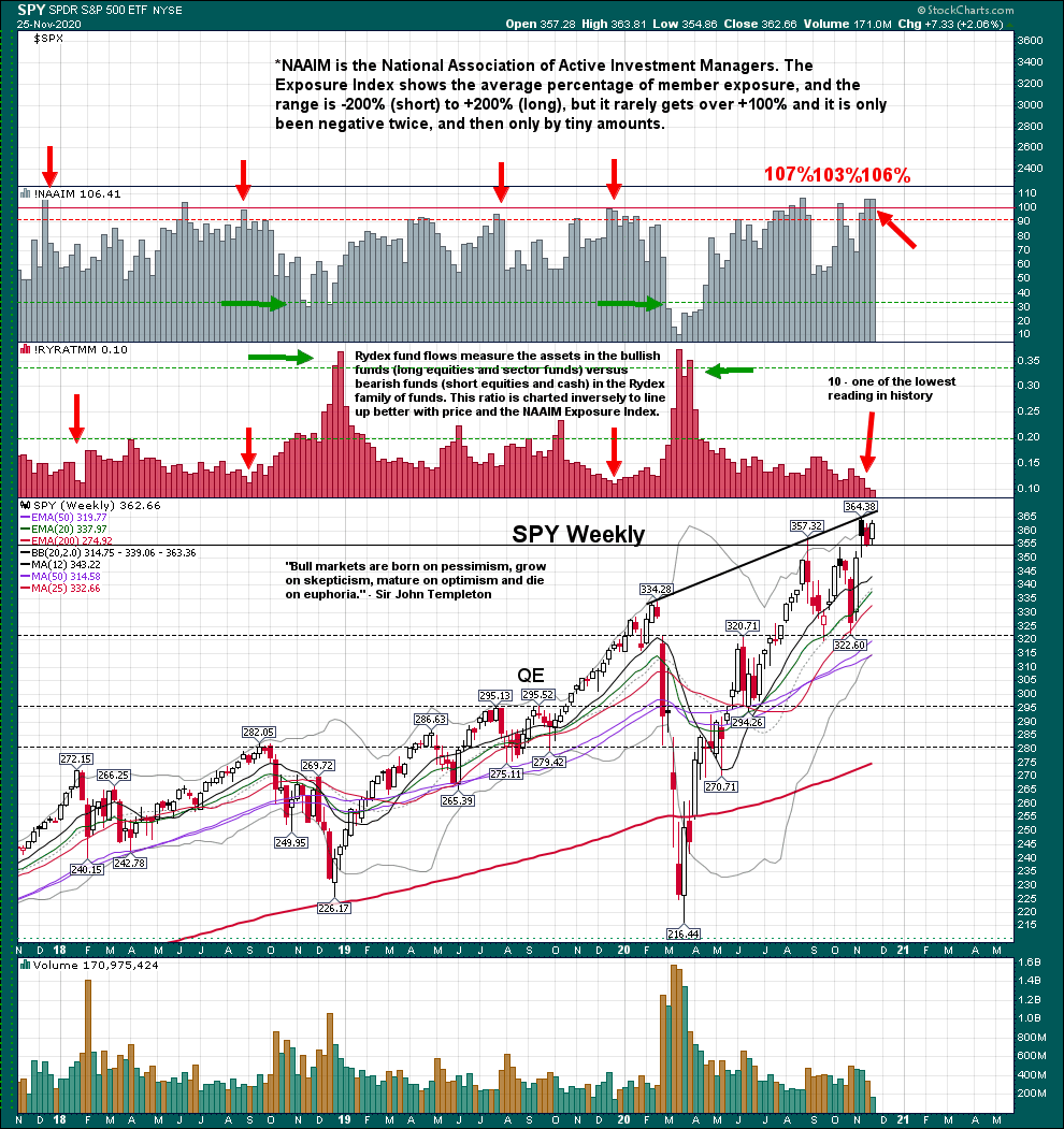 NAAIM Weekly Chart