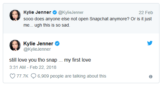 Kylie Jenner Tweet