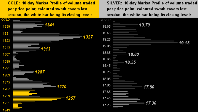 Gold And Silver 10 Day Market Profile Charts