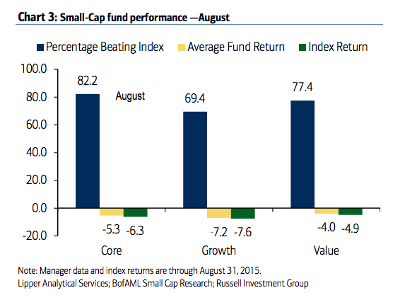 Small-Cap Fund Performance August