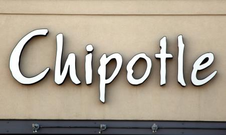 © Reuters/Rick Wilking. Chipotle announced Monday that it had eliminated genetically modified foods from its menu. Above, the sign for Chipotle Mexican Grill's restaurant in Westminster, Colorado Oct. 17, 2013.