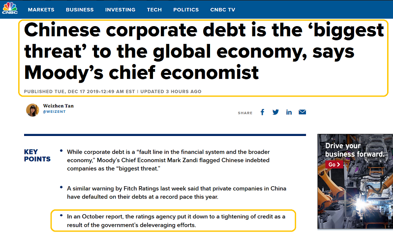 CNBC On China's Debt