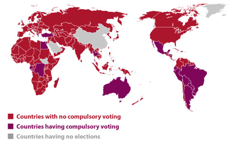 Countries with Compulsory Voting Laws