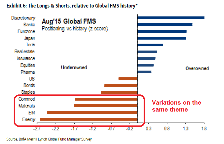 Longs and Shorts Relative to Global FMS History