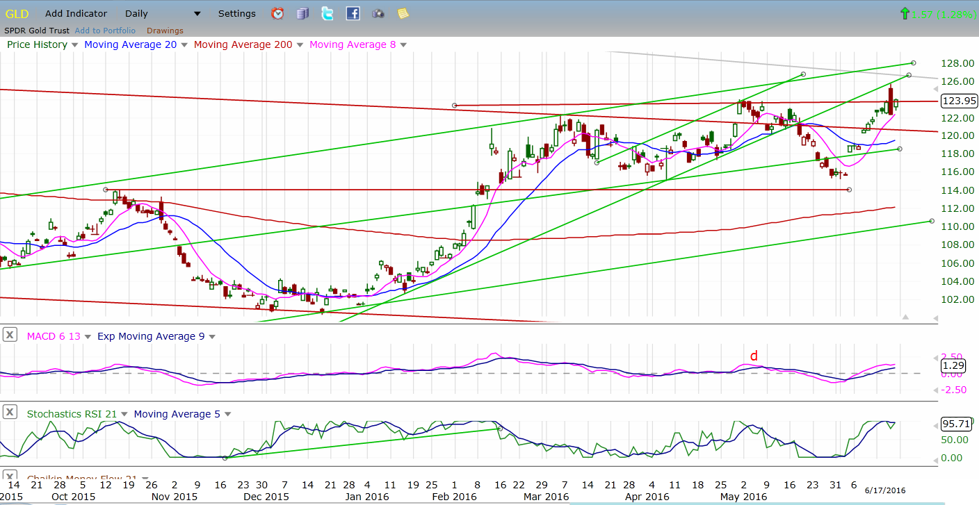 GLD Gold ETF Daily Chart