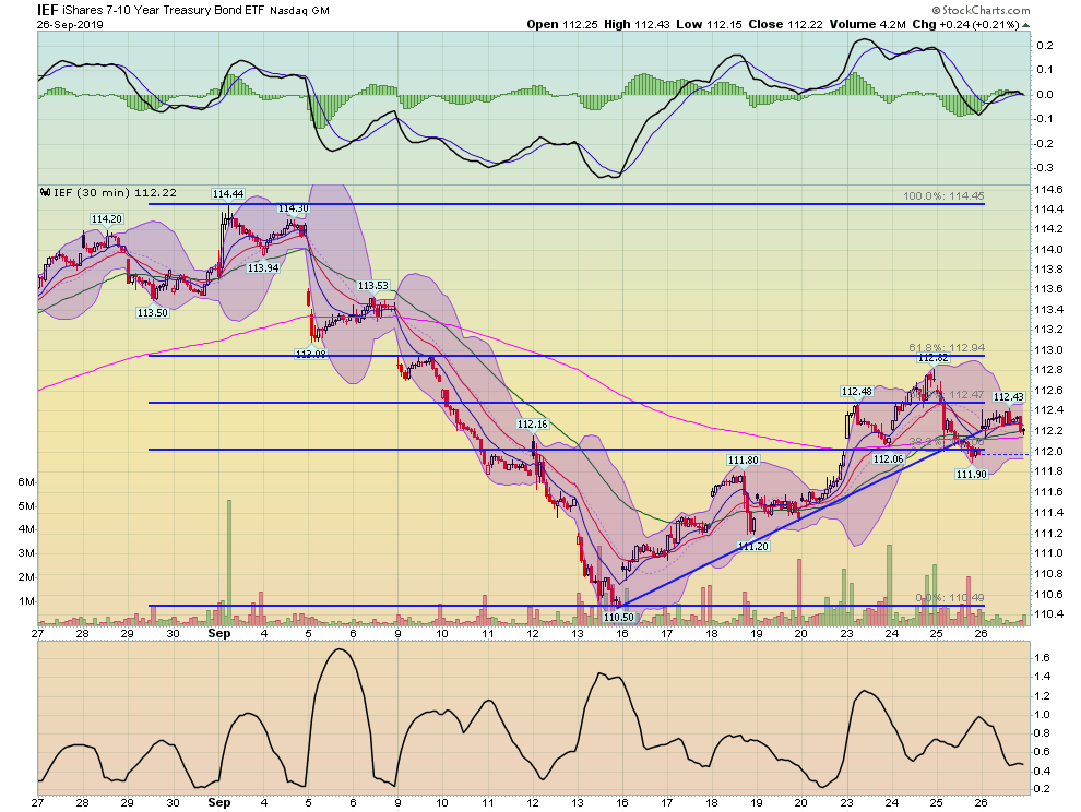 IEF 30 Min Chart