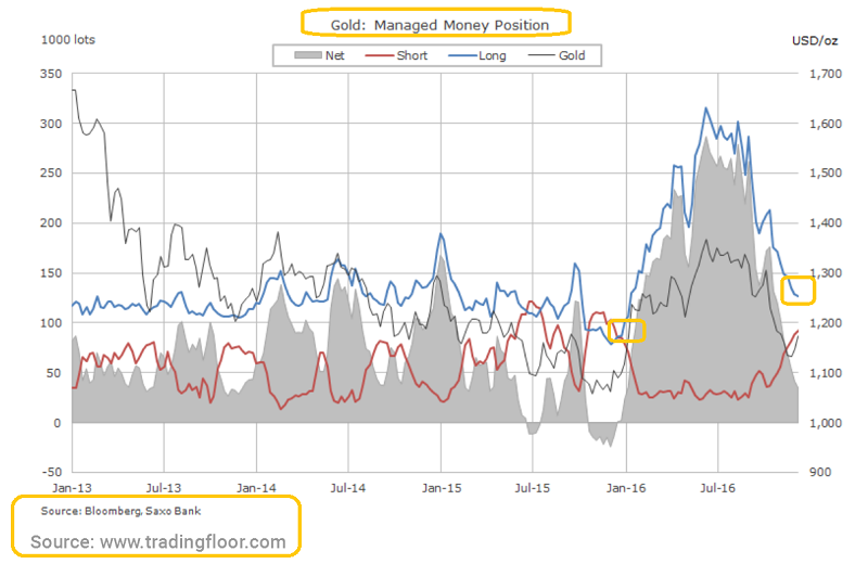 Gold: Managed Money Position