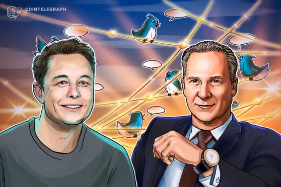 Elon Musk says BTC, ETH prices “high” while dunking on Peter Schiff