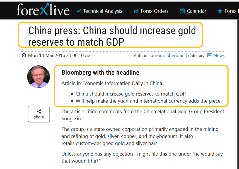 China And Gold