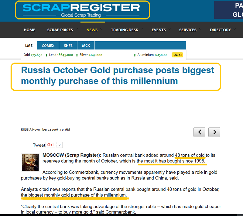 Russian Gold Buy