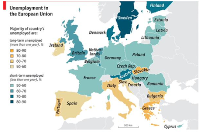 EU Unemployment Map