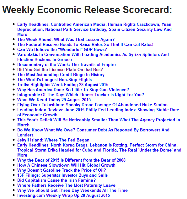 Weekly Economic