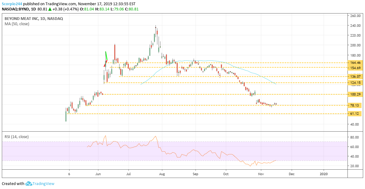 Beyond Meat Daily Chart