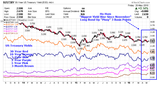 US Treasury Yield Curve Monthly Chart II