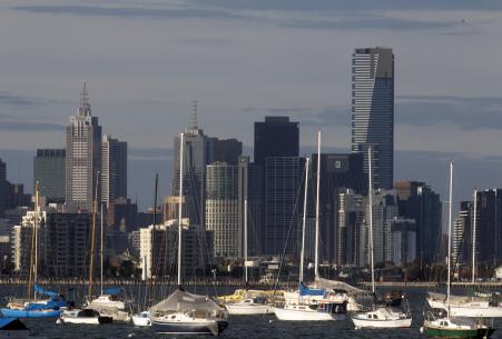 © Reuters/Mick Tsikas. Australia's unemployment rate for the month of August felt to 6.2 percent, down from 6.3 percent a month earlier. Pictured: Sailboats and yachts are seen in front of the Melbourne skyline June 23, 2010