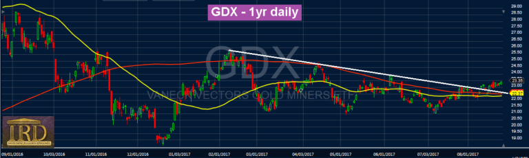 GDX 1Yr Daily Chart