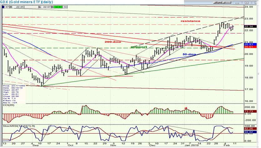 GDX (Gold miners ETF) (daily)