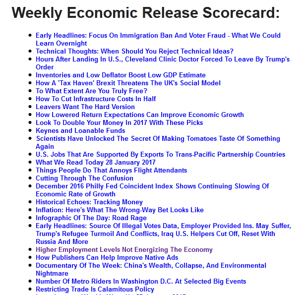 Weekly Economic