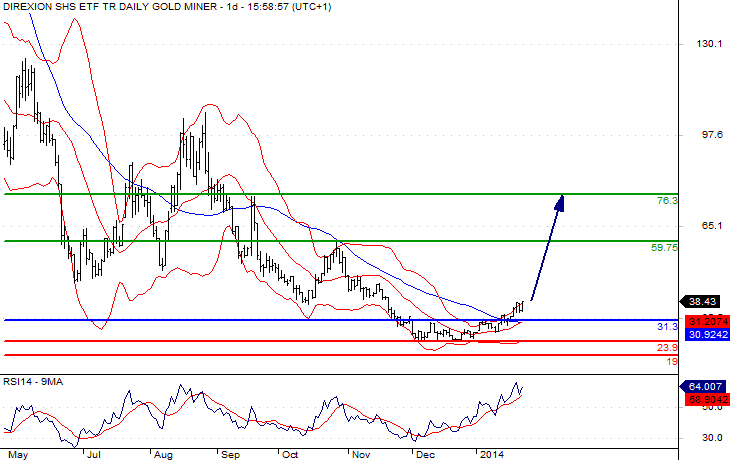 Direxon Daily Gold ETF Chart