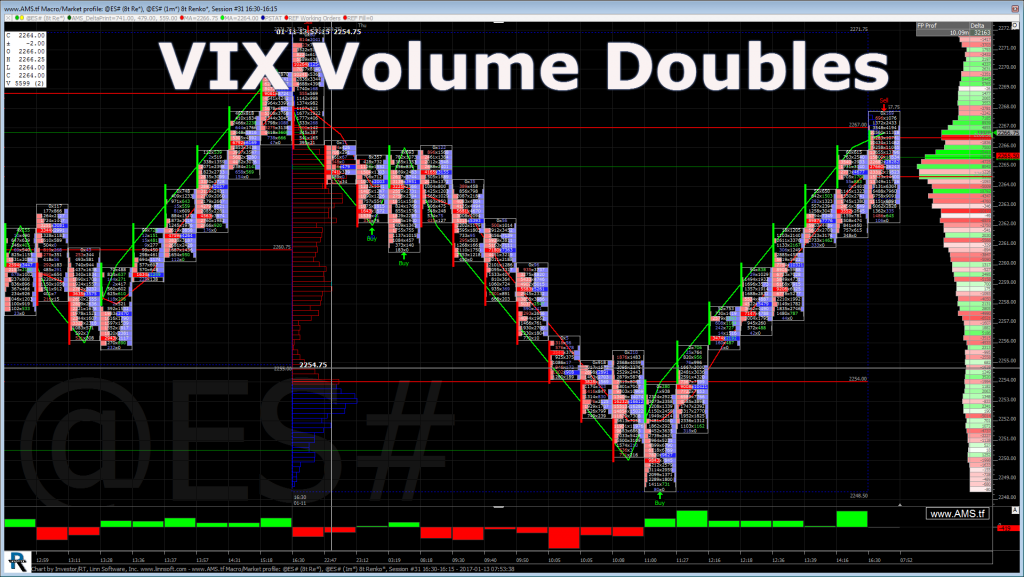 VIX Volume Doubles