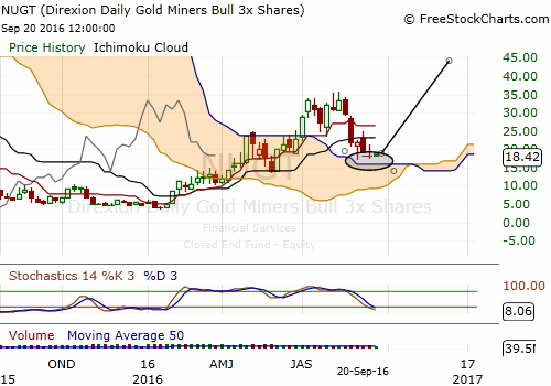 Direxion Daily Gold Miners Bull Chart