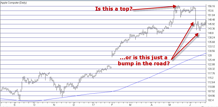 AAPL: Top Or Temporary Setback?