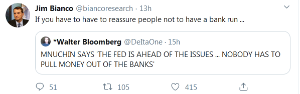 Run on Banks Tweet
