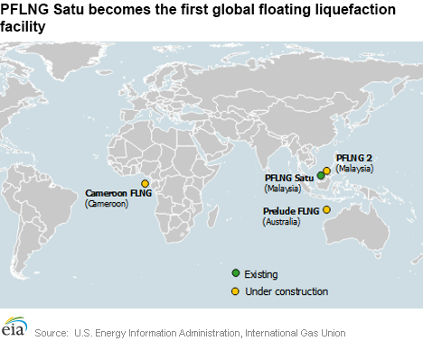 PFLNG Satue becomes the first global floating liquefaction facility