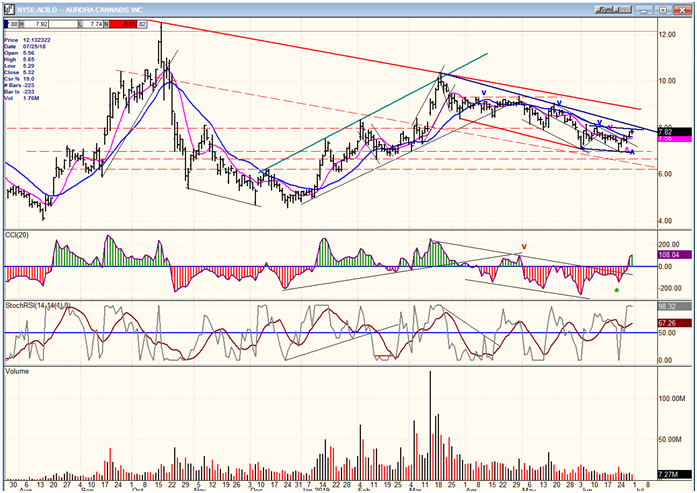 ACB (Aurora Cannabis) Daily