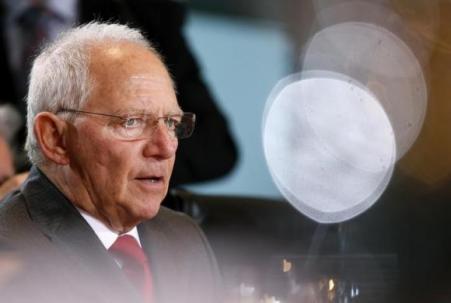 © Reuters/Fabrizio Bensch. German Finance Minister Wolfgang Schaeuble attends a cabinet meeting at the Chancellery in Berlin on Jan. 7, 2015.