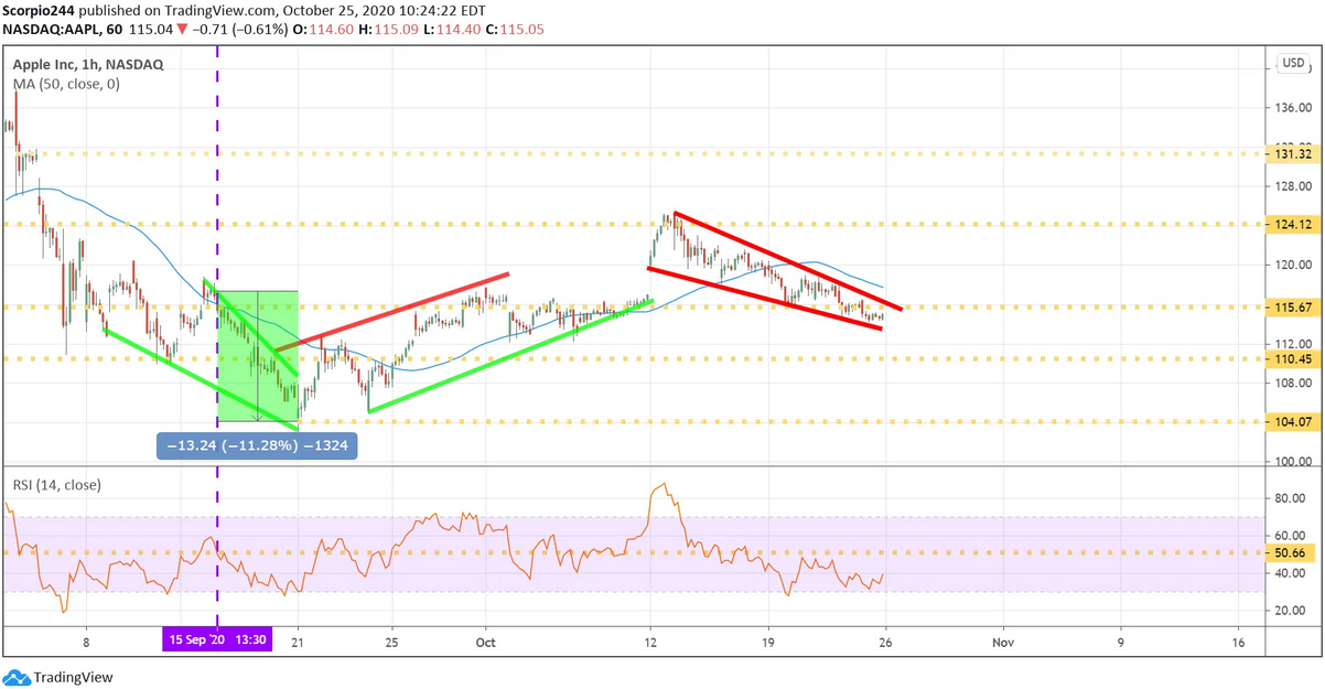 Apple Inc 1 Hr Chart