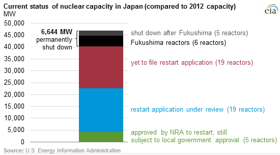 Current Status Japan Nuclear Capacity