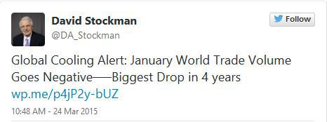 Tweet by Stockman about trade