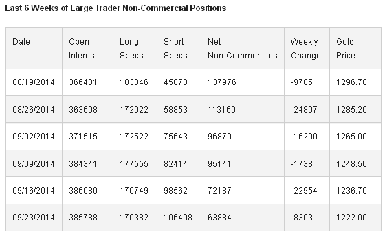 Trader Non-Commercial Positions